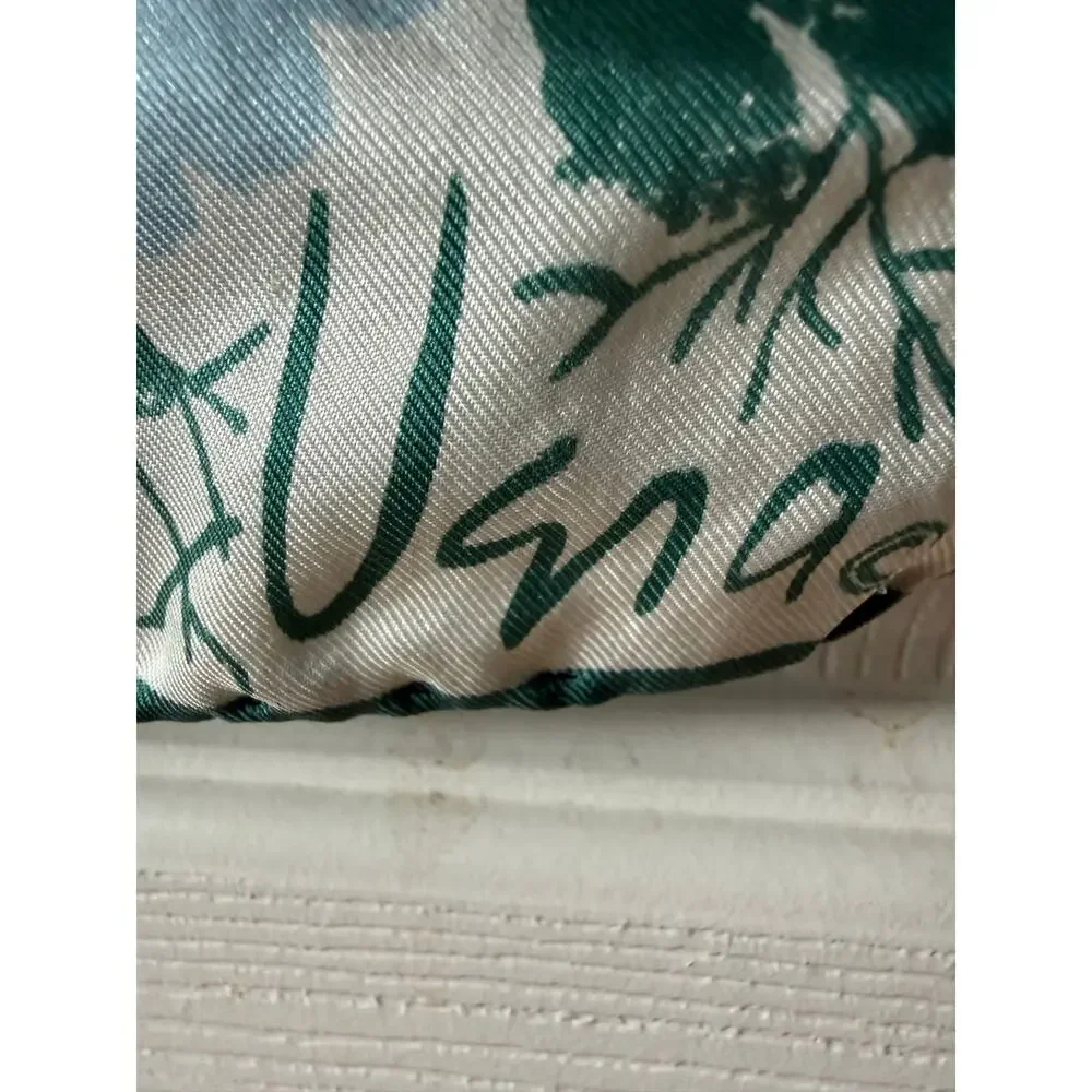 Vintage 1970s Vera Neumann Floral Silk Scarf 14” x 44” Mod‎ Cottagecore Bridal